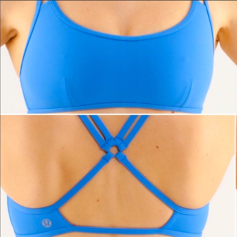 Lululemon 10 Centered Energy Bra Porcelain Blue